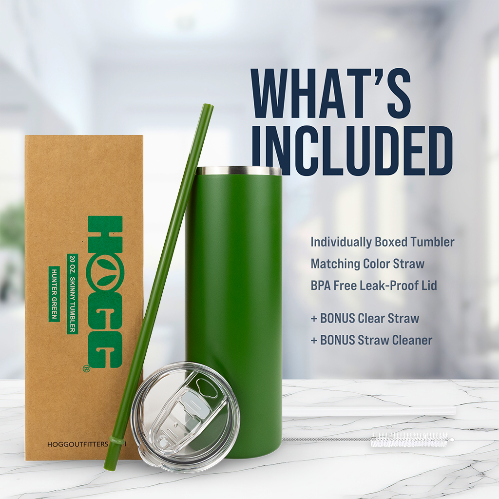 20oz POWDER COATED SKINNY TUMBLER CASE (24 UNITS)