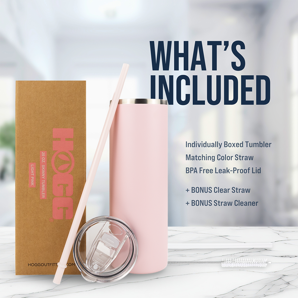 20oz POWDER COATED SKINNY TUMBLER CASE (24 UNITS)