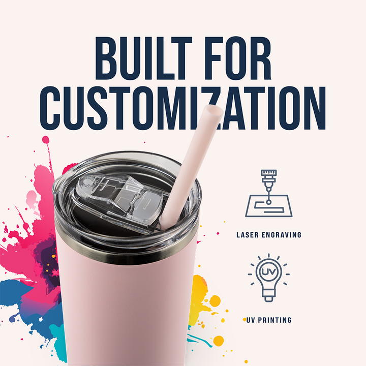 20oz Powder Coated Skinny Tumbler Case (24 Units)