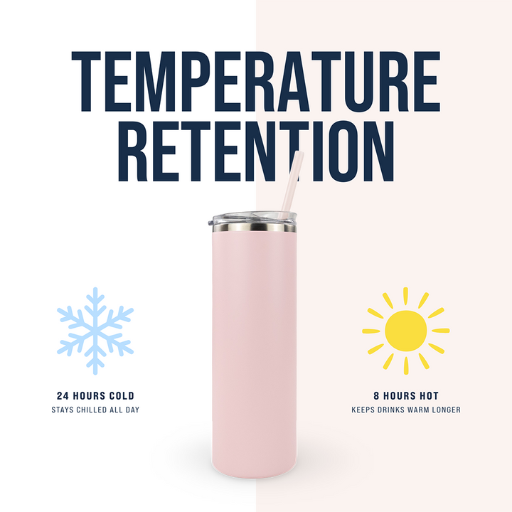 20oz Powder Coated Skinny Tumbler Case (24 Units)