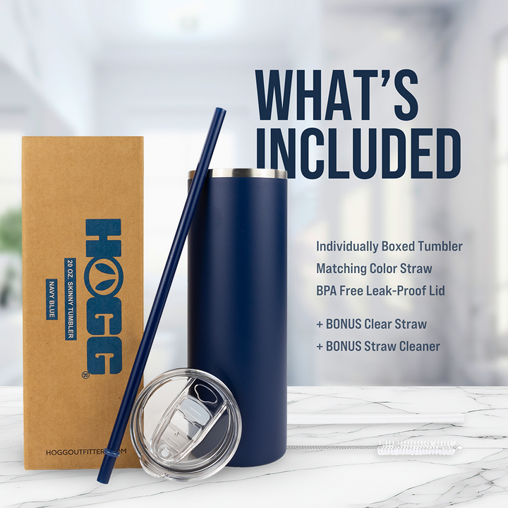 20oz Powder Coated Skinny Tumbler Case (24 Units) — Packaging