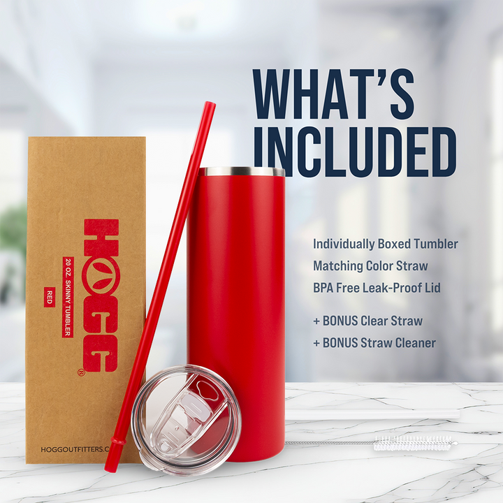 20oz Powder Coated Skinny Tumbler Case (24 Units) — Packaging