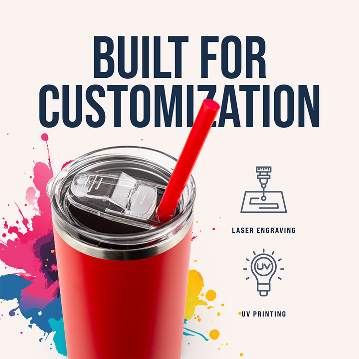 20oz Powder Coated Skinny Tumbler Case (24 Units)