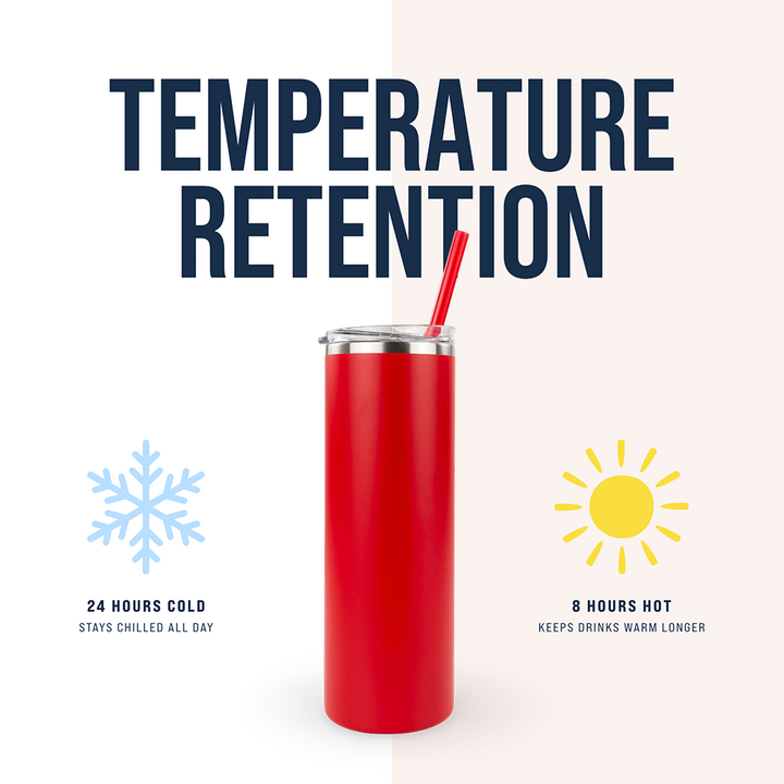 20oz Powder Coated Skinny Tumbler Case (24 Units)