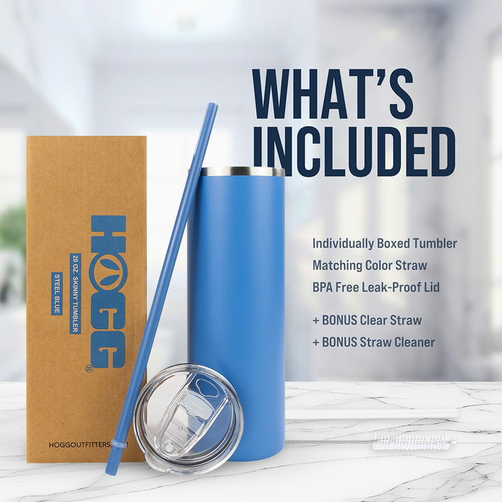 20oz Powder Coated Skinny Tumbler Case (24 Units) — Packaging