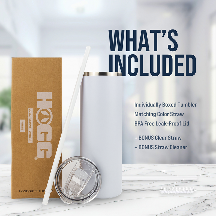 20oz Powder Coated Skinny Tumbler — Packaging