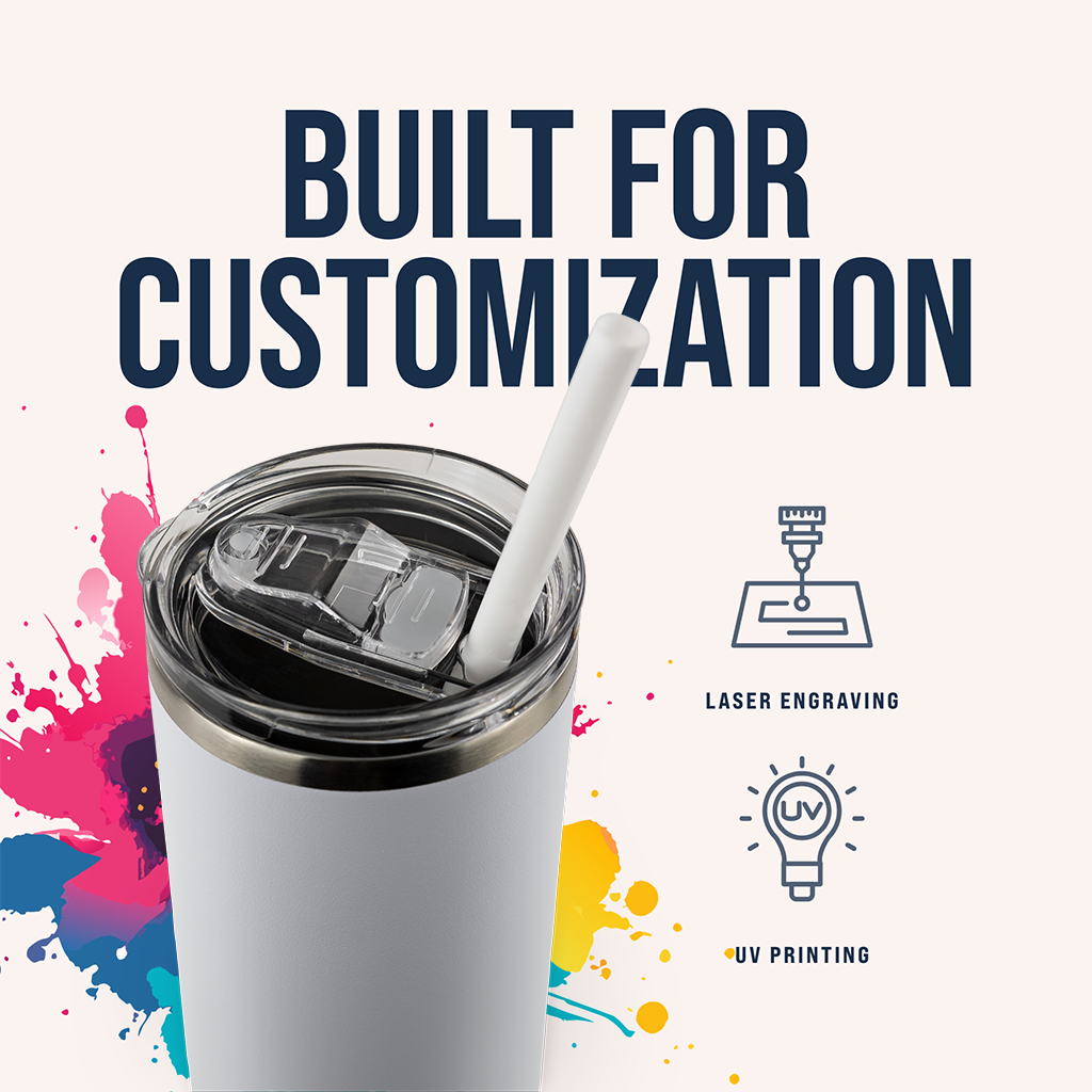 20oz POWDER COATED SKINNY TUMBLER CASE (24 UNITS)