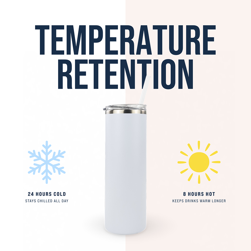 20oz POWDER COATED SKINNY TUMBLER CASE (24 UNITS)