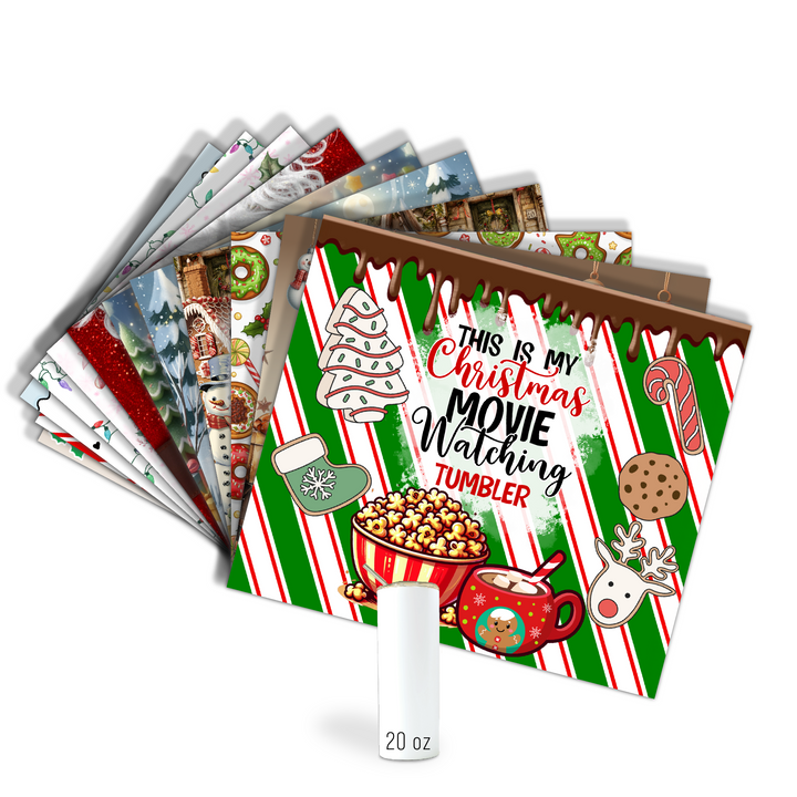Digital Sublimation Designs - Holiday 2025 Tumbler Wraps — 20oz Skinny — Bundle and Save (All 12 Designs)