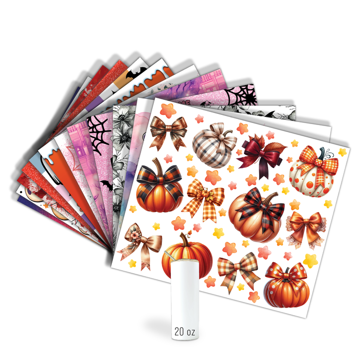 Digital Sublimation Designs - Halloween 2025 Tumblers — 20oz Skinny — Bundle and Save (All 12 Designs)