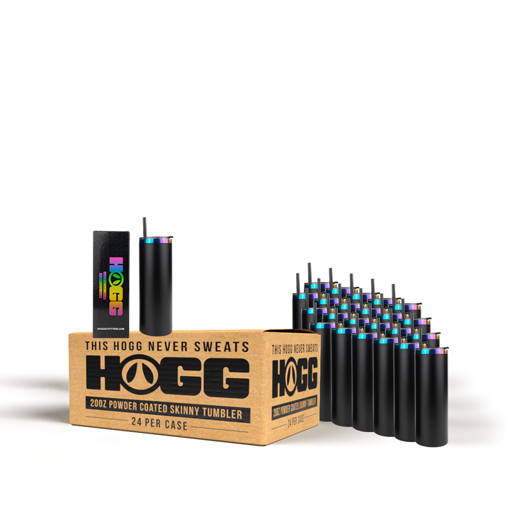 20oz Powder Coated Skinny Edge Tumbler Case (24 Units)