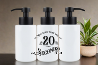 Assorted Ready to Press Sublimation 18oz Soap Dispenser Prints (17 Pack)