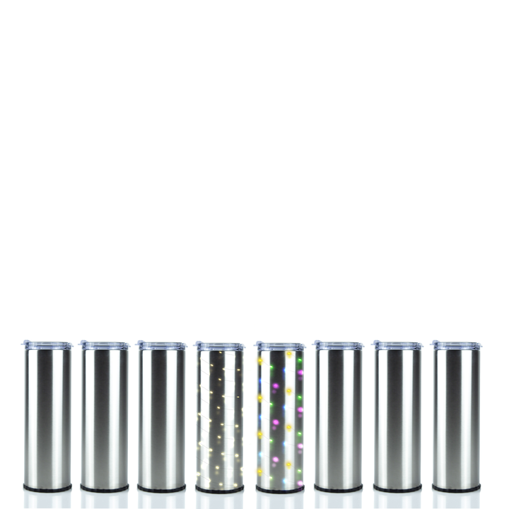 20oz Skinny Strawbler Bundle W/ Free Fairy Lights for Each Tumbler