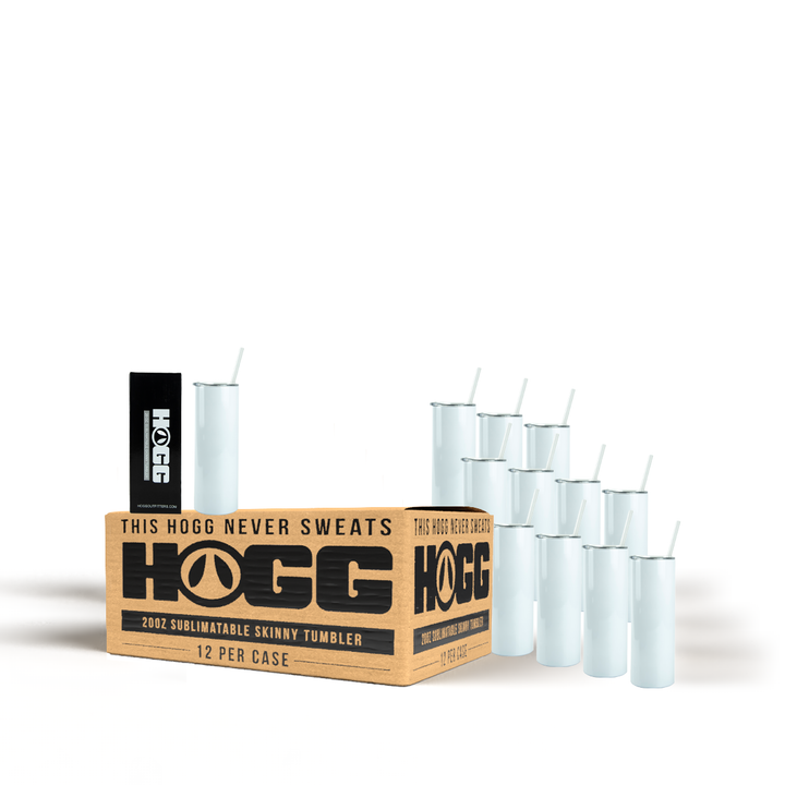20oz Sublimation Blank Skinny Tumbler Small Case (12 Units)