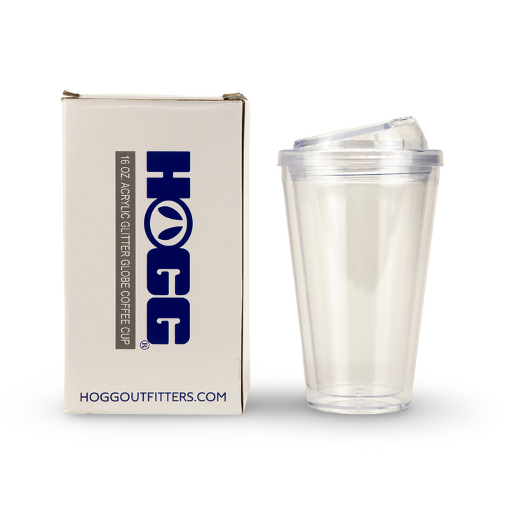 16oz Acrylic Glitter Globe Coffee Cup Case (24 Units)