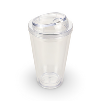 16oz Acrylic Glitter Globe Coffee Cup