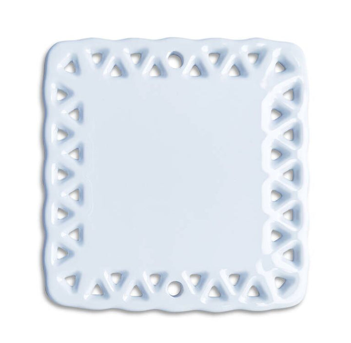 Sublimatable 3" Lace Ceramic Ornament (4 Pack) - detail view | sublimatable personalized gift blank