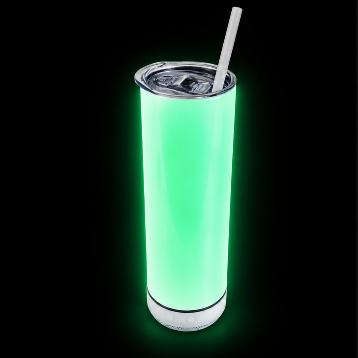 20oz Sublimatable Skinny Speaker Tumbler - Everyday Series - Glow Green