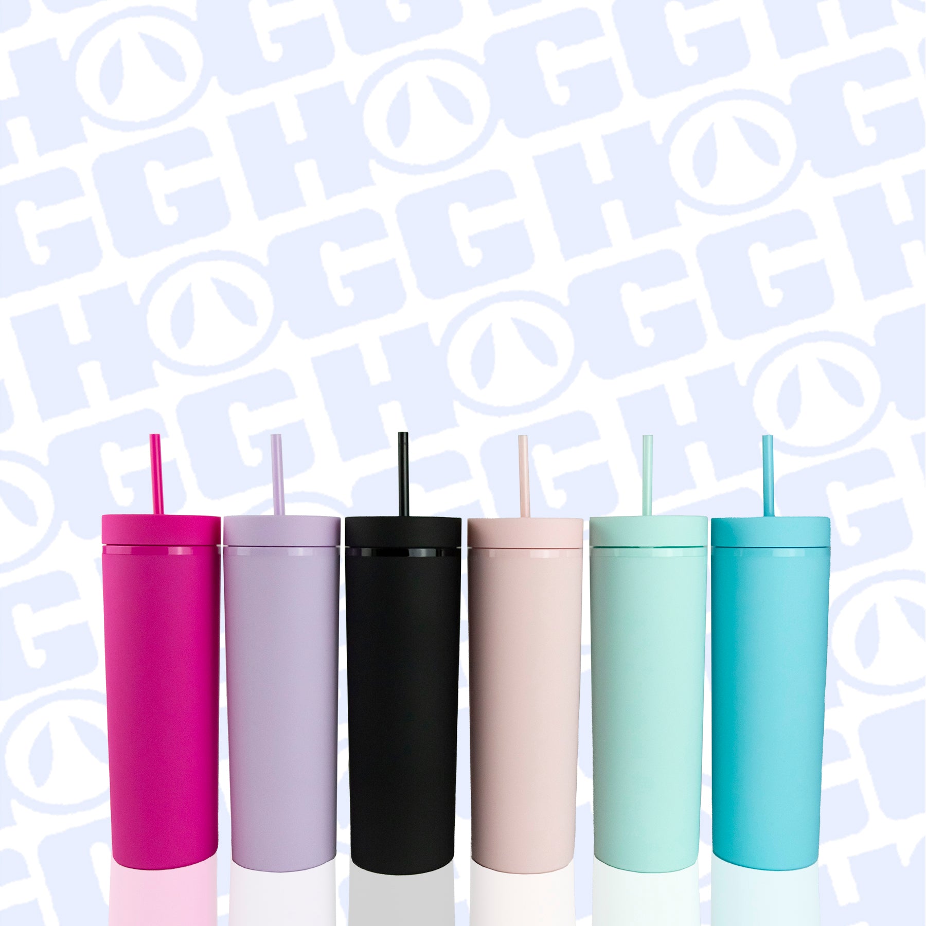 Wholesale Blank Tumblers 8 Pack 22oz Colored Pastel Acrylic Matte