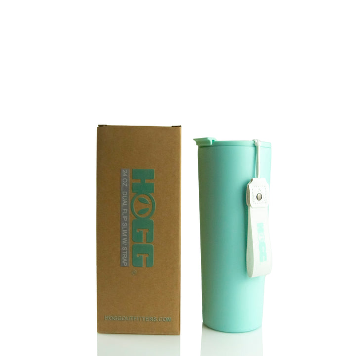 24oz Dual Flip Slim W/ Strap