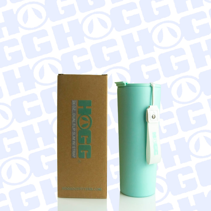 24oz Dual Flip Slim W/ Strap