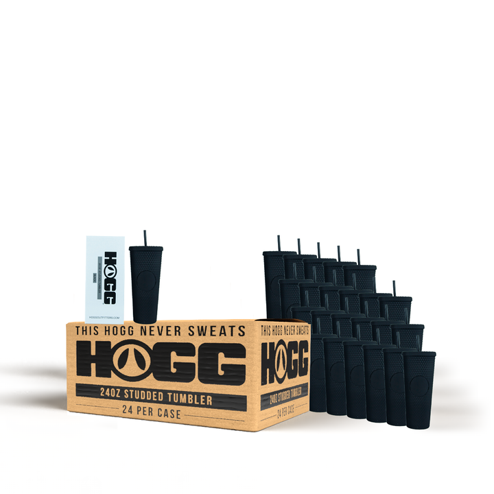 24oz Studded Tumbler Case (24 Units) - Black