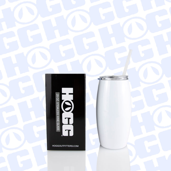 25oz Sublimatable Stemless Tumbler W/Straw
