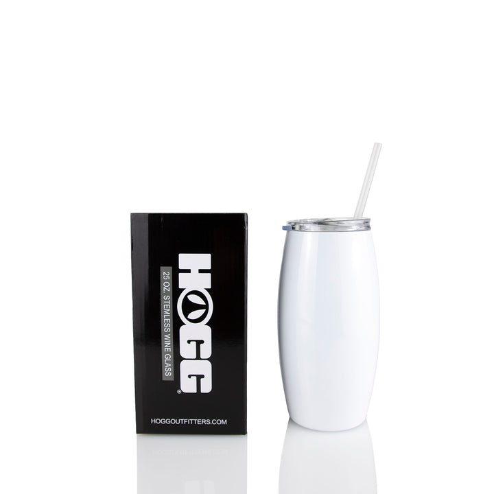 25oz Sublimatable Stemless Tumbler W/Straw Case (25 Units)