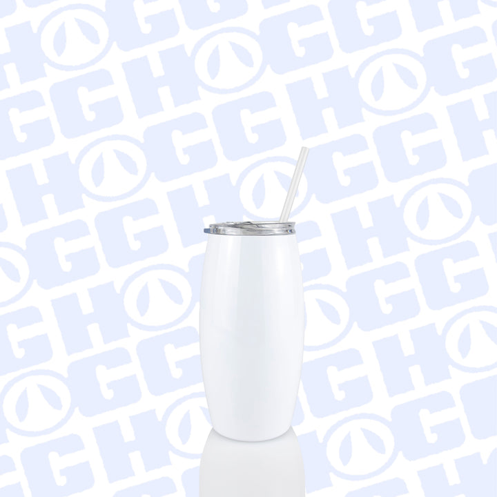25oz Sublimatable Stemless Tumbler W/Straw