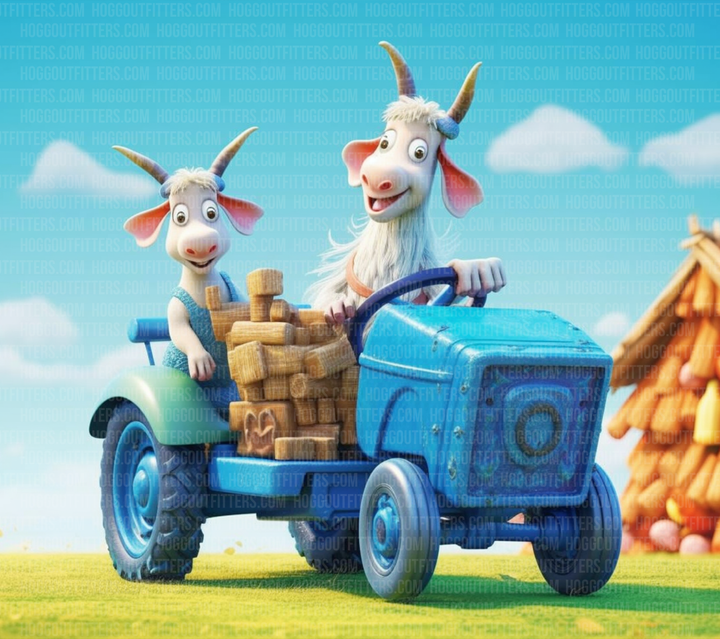 Digital Sublimation Designs — Animals Gleeful Goats