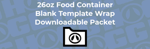 26oz FOOD CONTAINER WRAP TEMPLATE