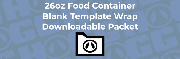 26oz FOOD CONTAINER WRAP TEMPLATE