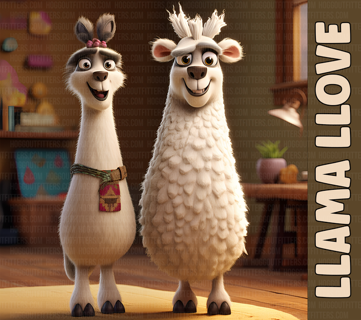 Digital Sublimation Designs — Animals Llama Love
