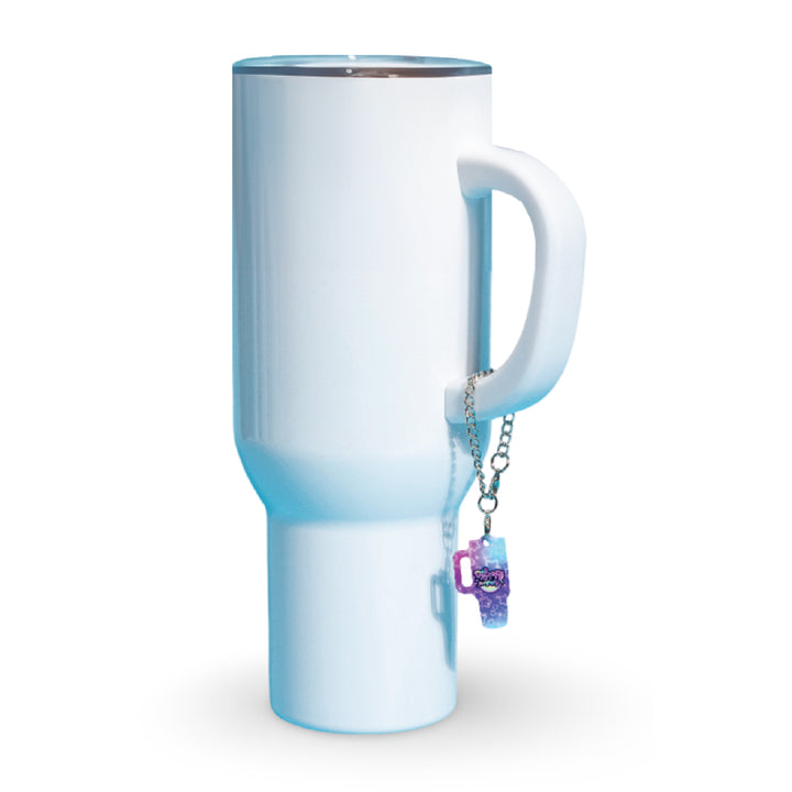 Sublimatable Tumbler Charm Tag - 12 Pack - front view | sublimatable accessory blank