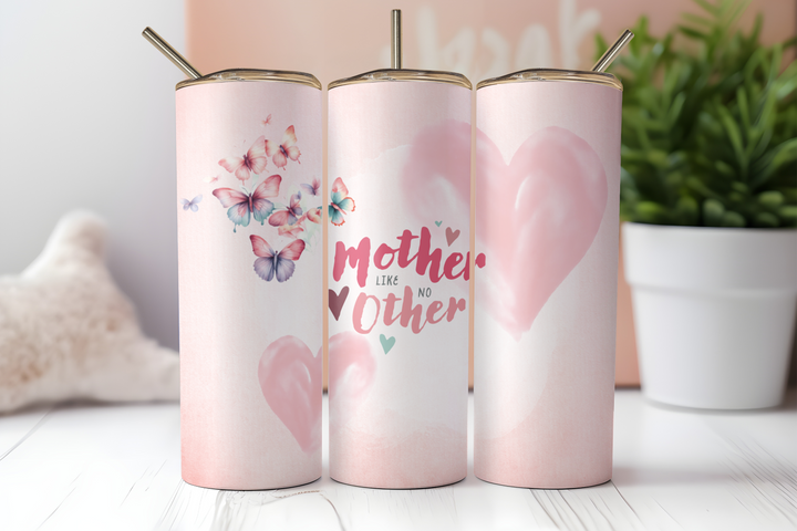 Assorted Ready to Press Sublimation Prints for 20oz Straight Skinny Tumblers (10 Pack) - Mom