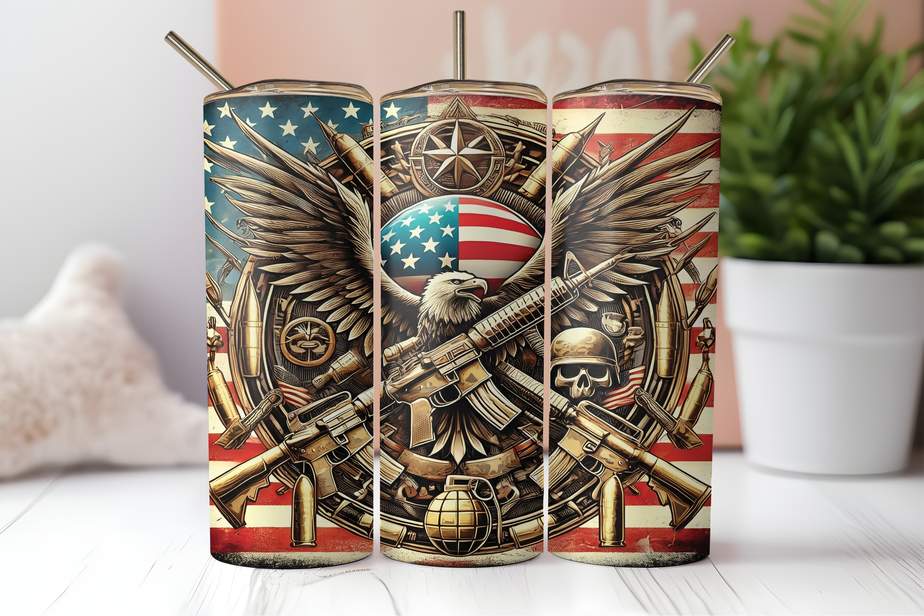 DIGITAL SUBLIMATION DESIGNS - VETERAN'S DAY TUMBLER WRAPS