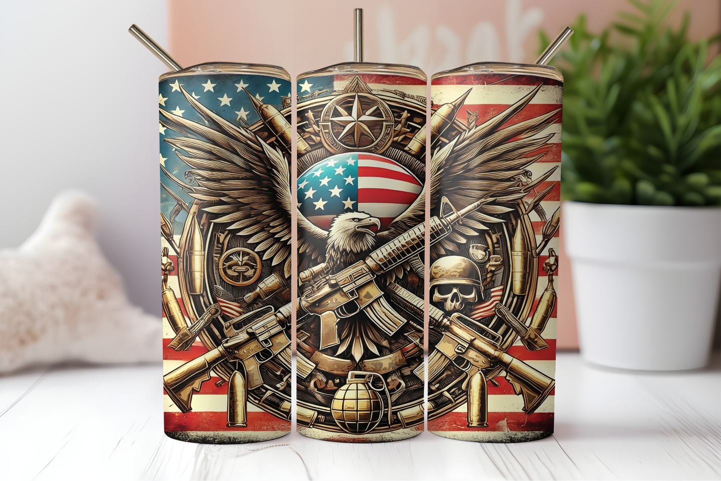 DIGITAL SUBLIMATION DESIGNS - VETERAN'S DAY TUMBLER WRAPS
