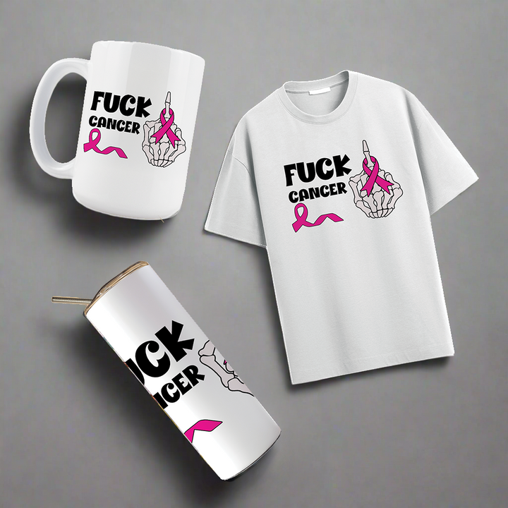 Multi Product Use - Digital Sublimation Designs - Breast Cancer Awareness — F Cancer