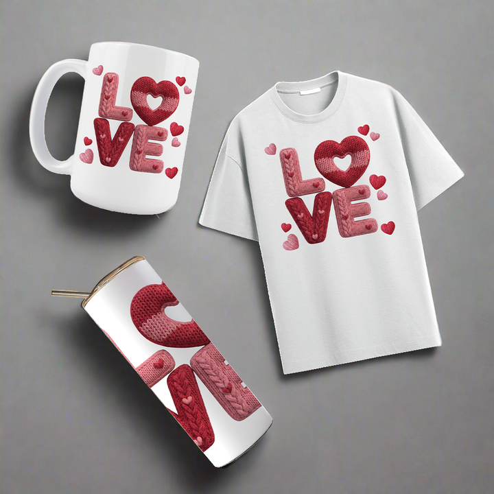 Multi Product Use - Digital Sublimation Designs - Valentine's Day — Knitted Love