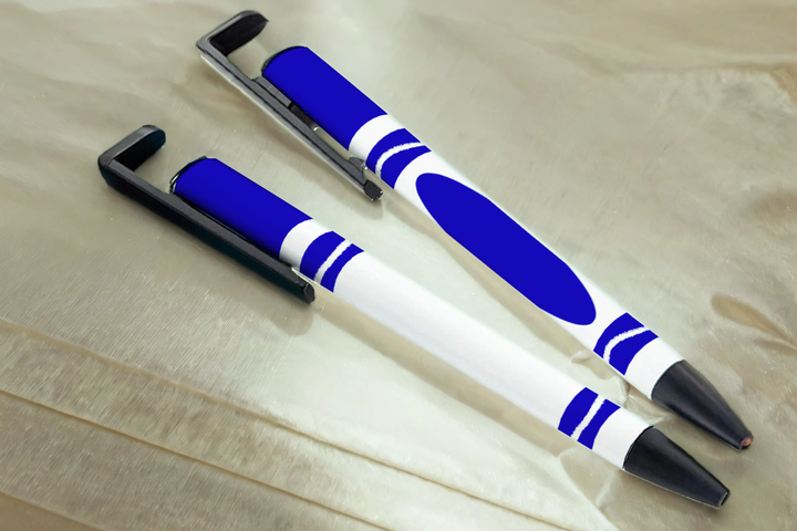 Digital Sublimation Designs - School Pen Wraps — Sublimatable Pen — Kiddy Markers (Blue)