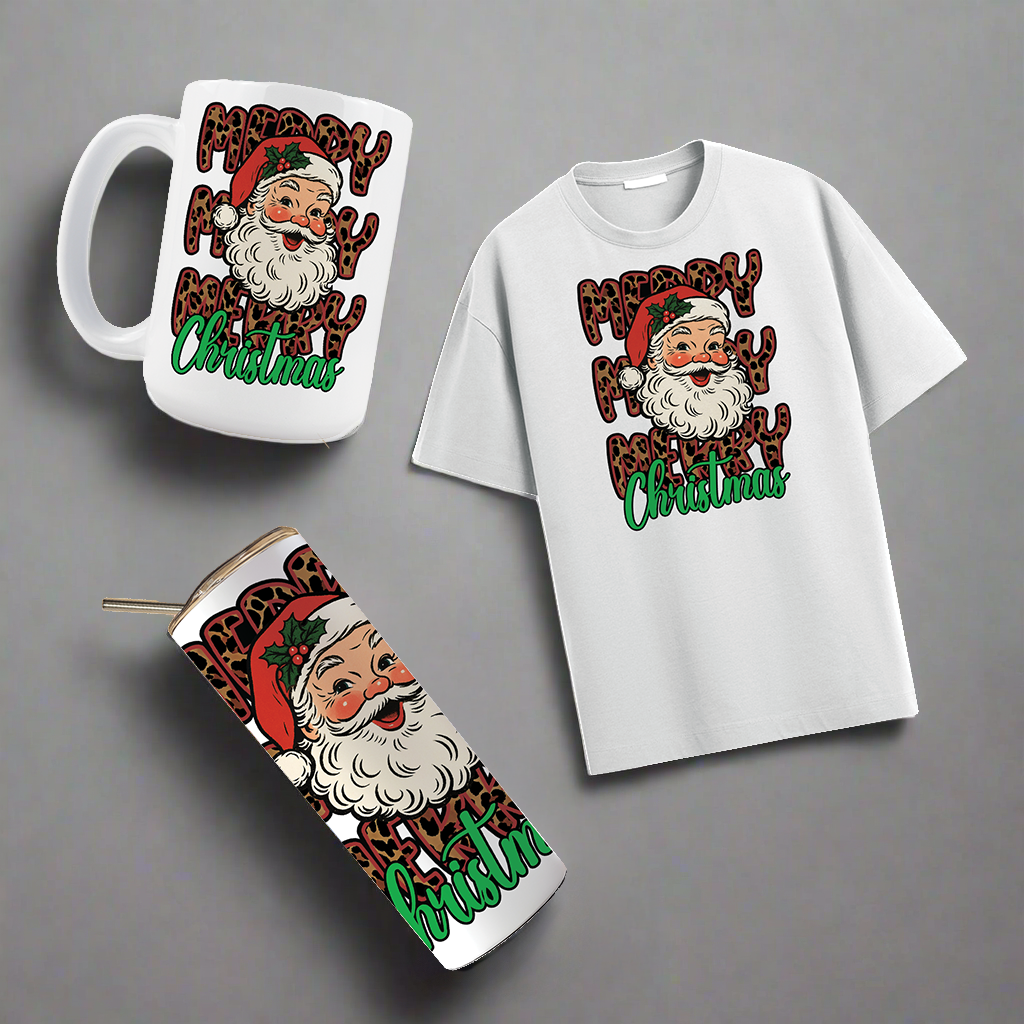 MULTI PRODUCT USE - DIGITAL SUBLIMATION DESIGNS - MERRY CHRISTMAS