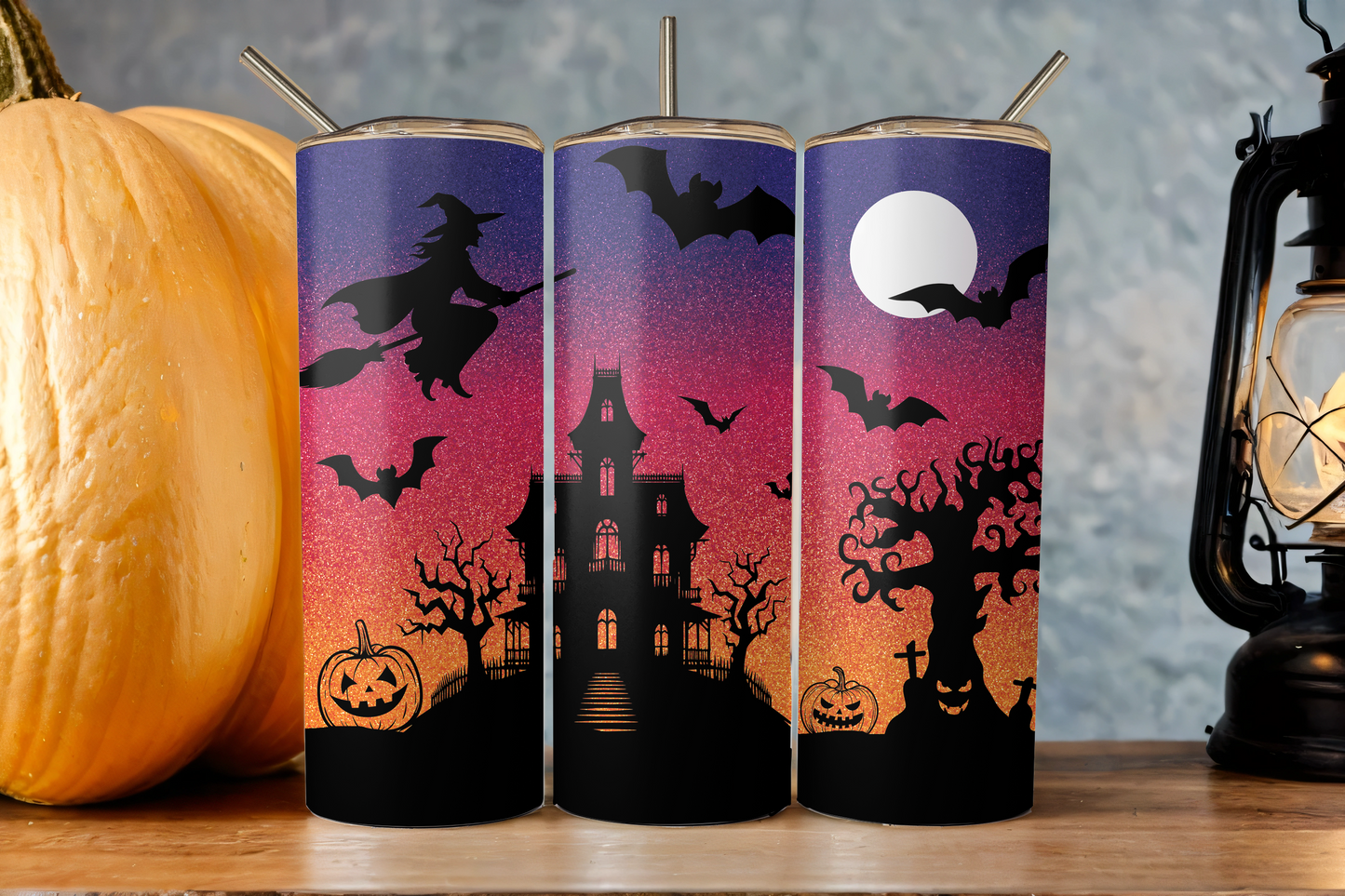 ASSORTED READY TO PRESS SUBLIMATION TUMBLER PRINTS (12 PACK) - Halloween 2