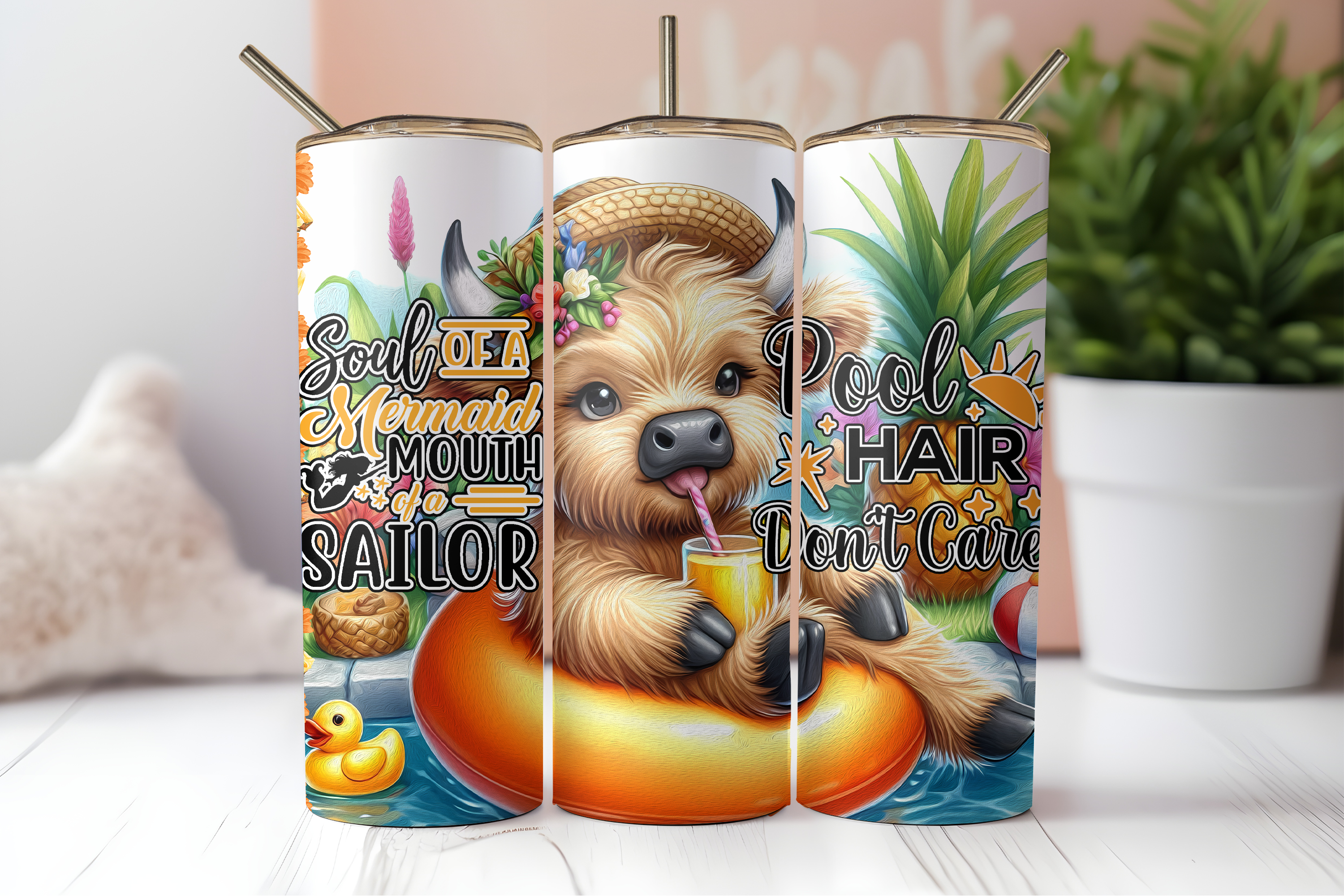 Digital Sublimation Designs - Summer Fiesta Tumbler Wraps