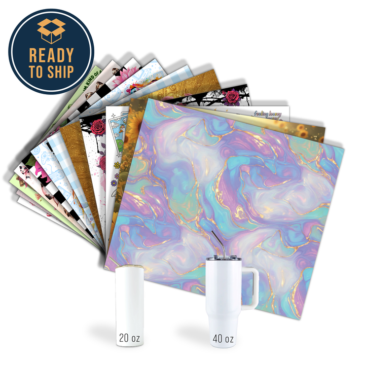 Assorted Ready to Press Sublimation Tumbler Prints (12 Pack) - Collection B