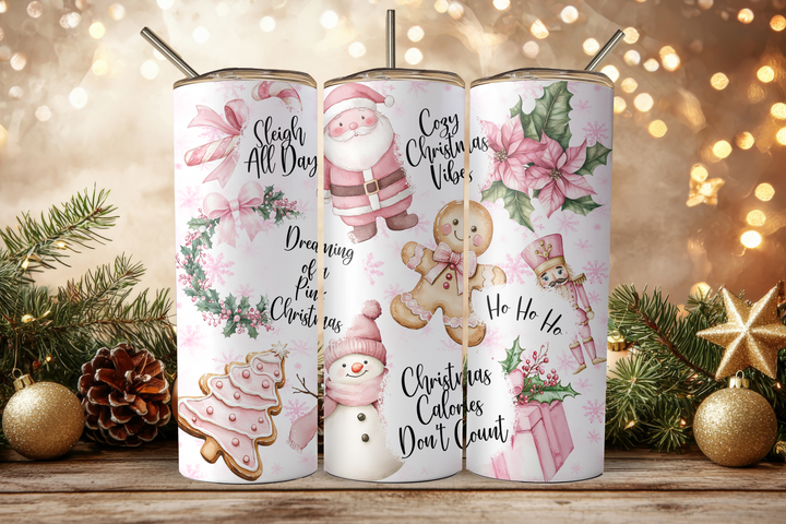 Digital Sublimation Designs - Holiday 2025 Tumbler Wraps — 40oz Big Swig — Sweet Candy Cane
