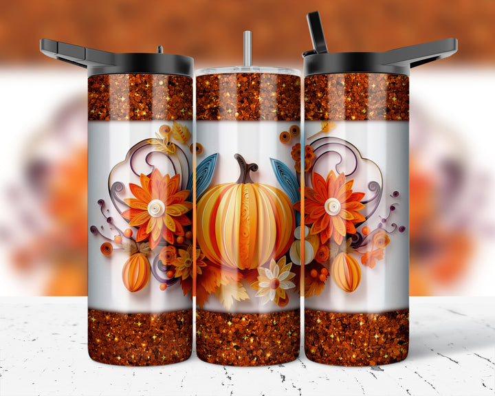 Assorted Ready to Press Sublimation Prints for 20oz Straight Skinny Tumblers (10 Pack) - Fall