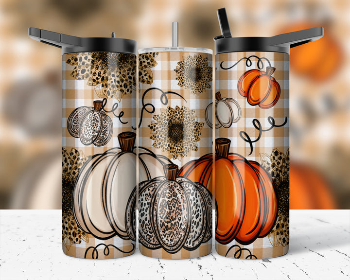 Assorted Ready to Press Sublimation Prints for 20oz Straight Skinny Tumblers (10 Pack) - Fall