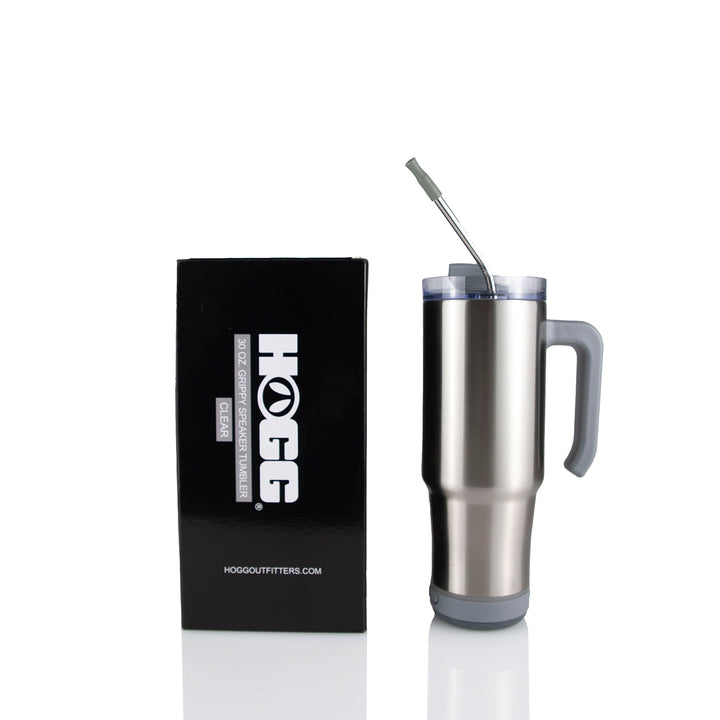 30oz Sublimatable Clear Speaker Grippy Tumbler Case (24 Units)
