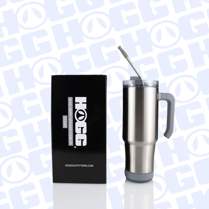 30oz Sublimatable Clear Speaker Grippy Tumbler