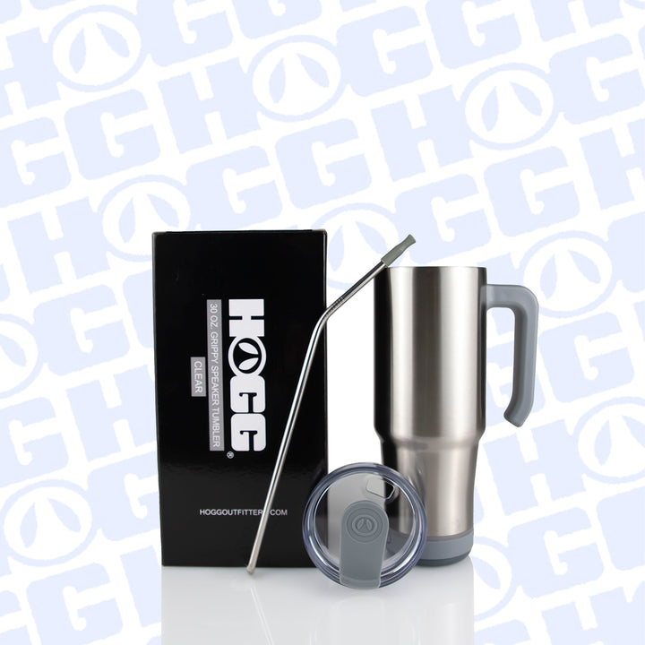 30oz Sublimatable Clear Speaker Grippy Tumbler Case (24 Units)